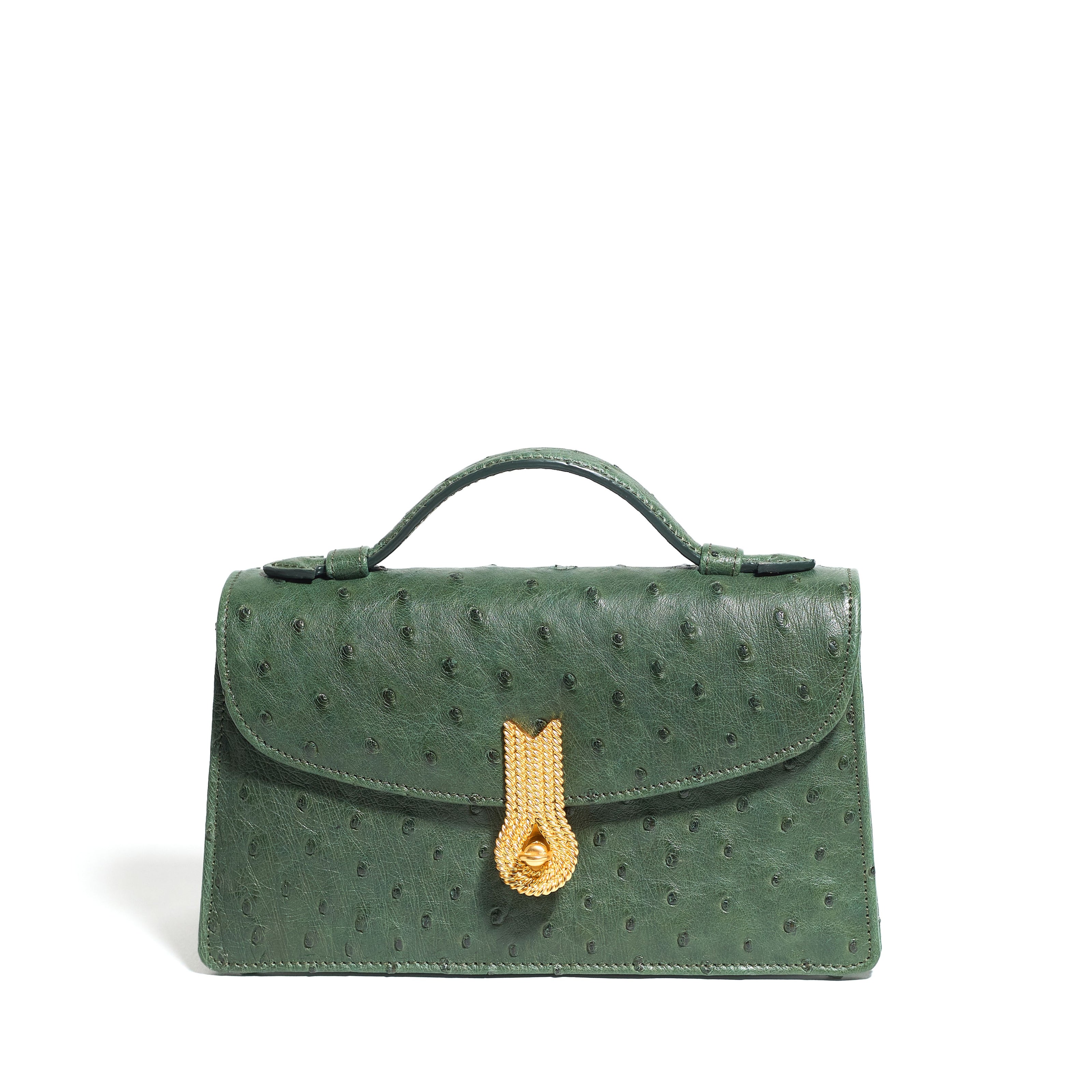 QUEEN ALTROVE OSTRICH GREEN MTO