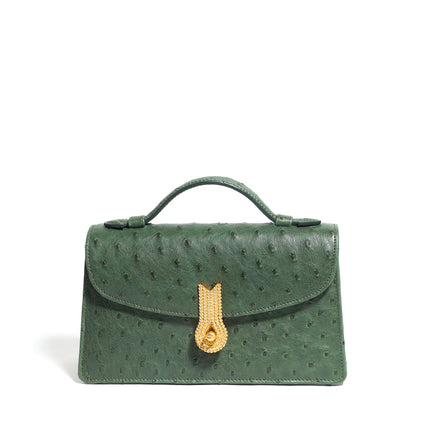 QUEEN ALTROVE OSTRICH GREEN MTO