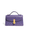 QUEEN ALTROVE OSTRICH VIOLET MTO - Delivery 40 working days