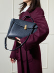 QUEEN MUM OSTRICH BLUE