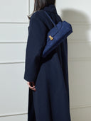 QUEEN PIERA SUEDE NAVY BLUE MTO Delivery 40/50 working days