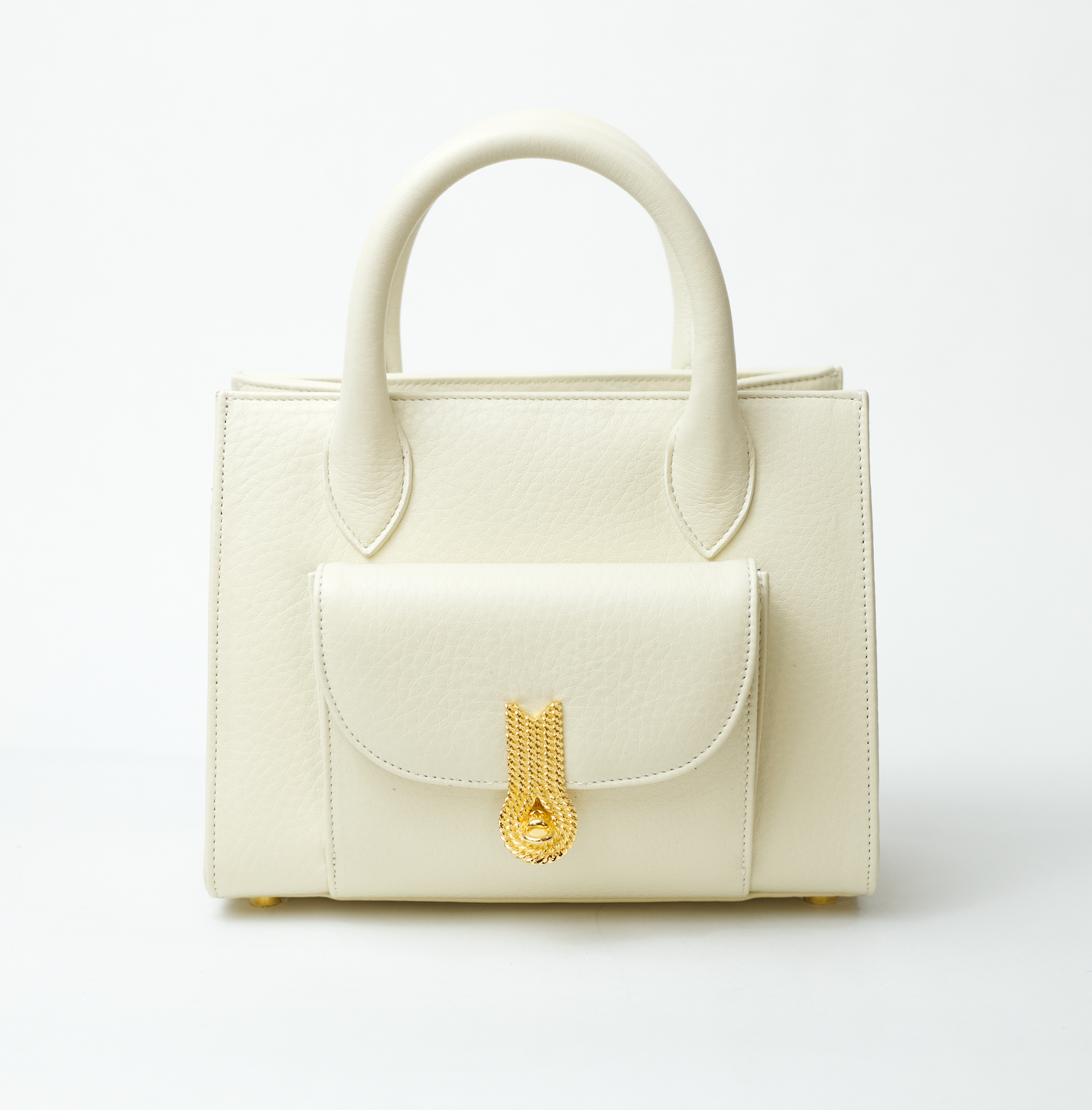 
                  
                    QUEEN TOTE MINI GRAINED IVORY
                  
                
