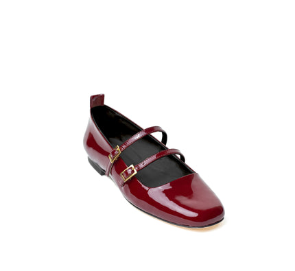 PATENT BALLERINA BORDEAUX