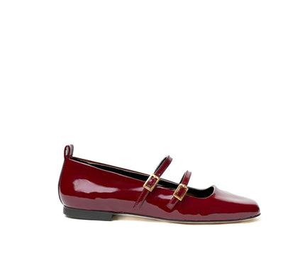 PATENT BALLERINA BORDEAUX