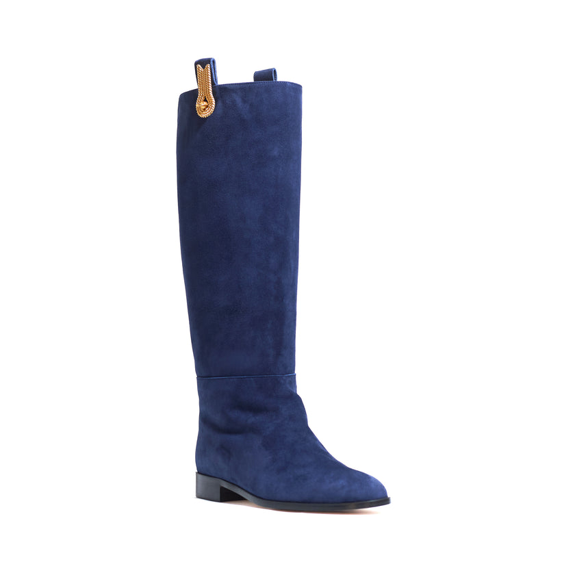 QUEEN BOOTS SUEDE NAVY