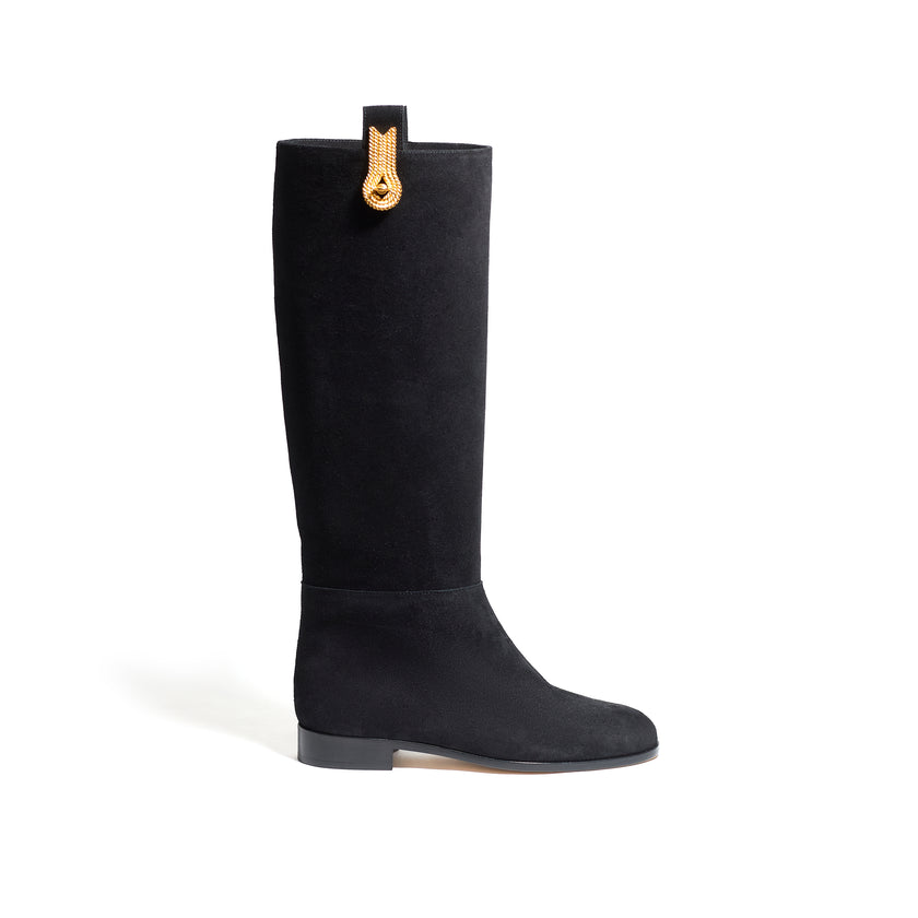 QUEEN BOOTS SUEDE BLACK
