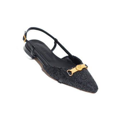 QUEEN SLINGBACK TWEED DIAMOND