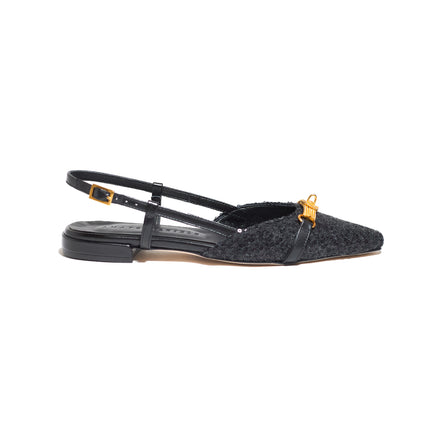QUEEN SLINGBACK TWEED DIAMOND