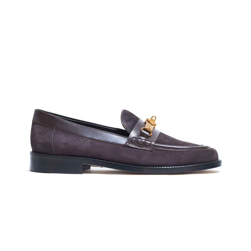QUEEN LOAFER BROWN SUEDE