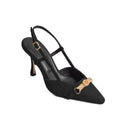 QUEEN SLINGBACK IN CAMOSCIO VINTAGE PORT