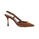 QUEEN SLINGBACK IN CAMOSCIO VINTAGE PORT