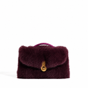 QUEEN ALTROVE CROCO & MINK PRUGNA MTO Delivery 60 working days