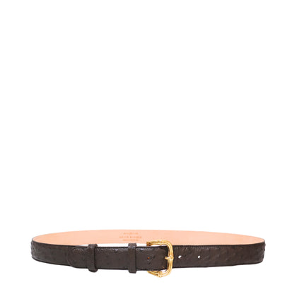 BAMBOO BELT OSTRICH CHOCCOLATE