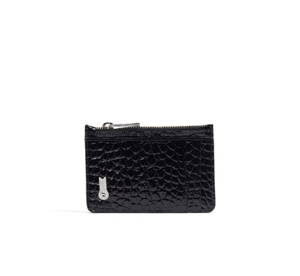 MINI WALLET CROCO BLACK