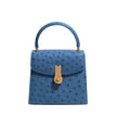 QUEEN HANDBAG OSTRICH JEANS
