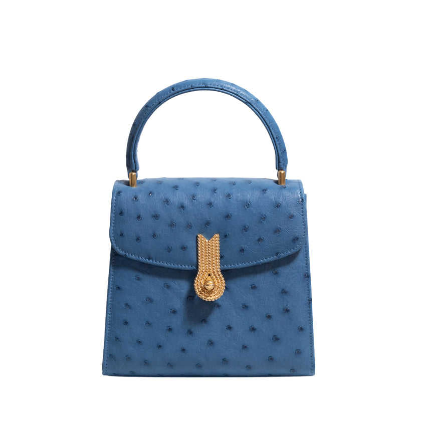 QUEEN HANDBAG OSTRICH CLEMARIS
