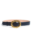 OVAL TWIST BELT NAVY