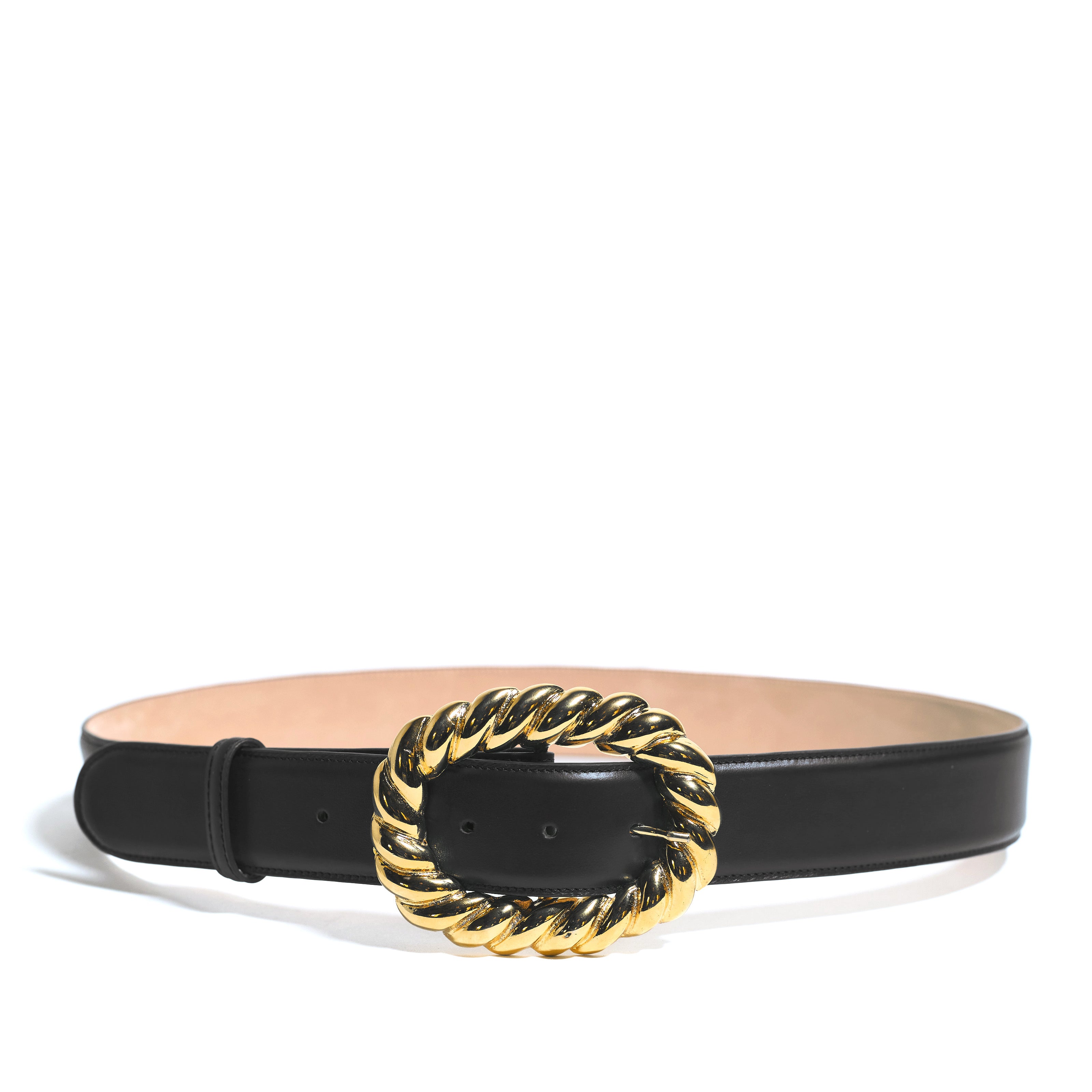 OVAL TWIST BELT BLACK