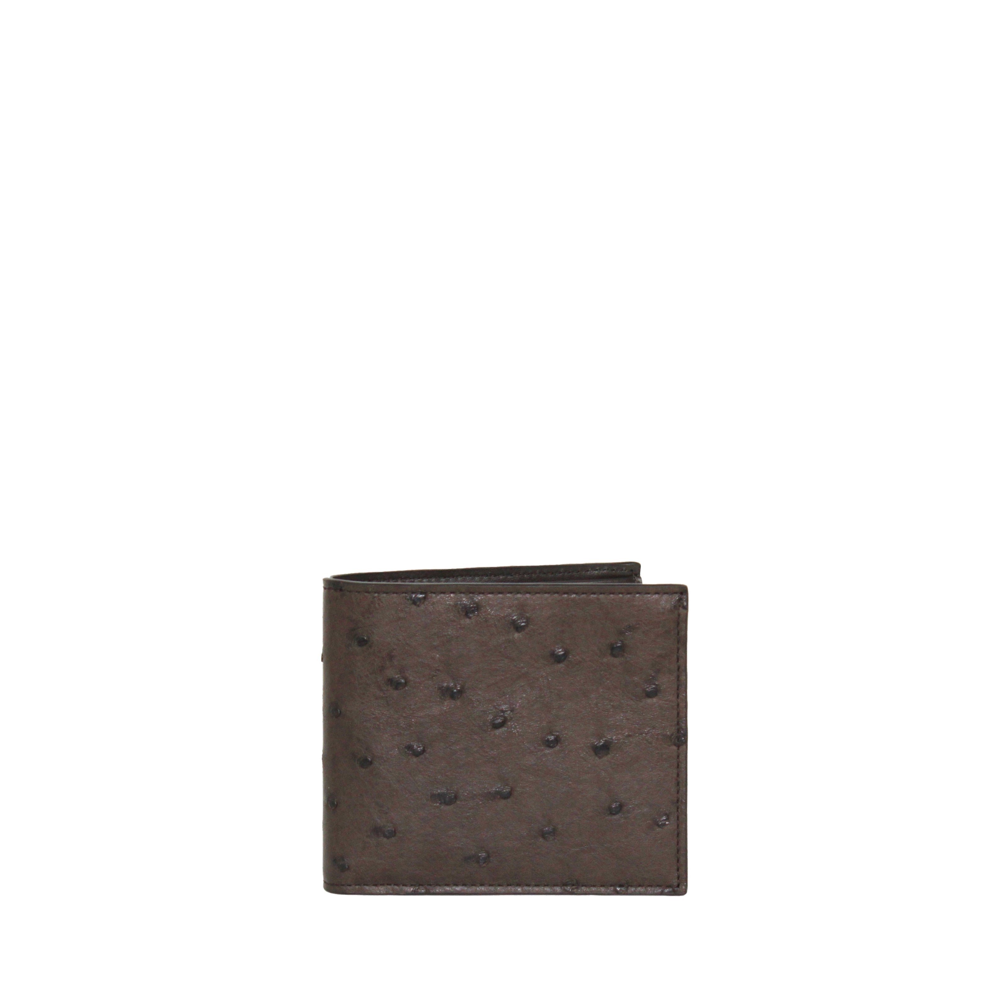 MAN WALLET OSTRICH CHOCOLATE