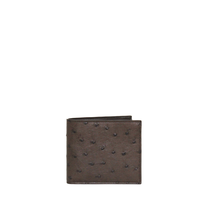MAN WALLET OSTRICH CHOCOLATE