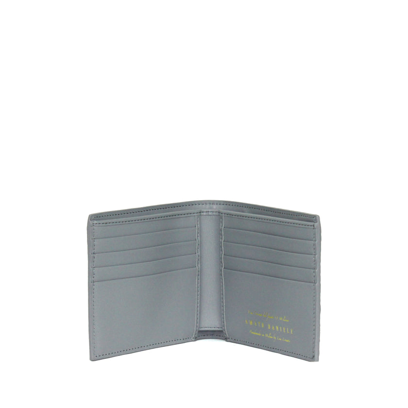 MAN WALLET CROCO SHINY GRIS