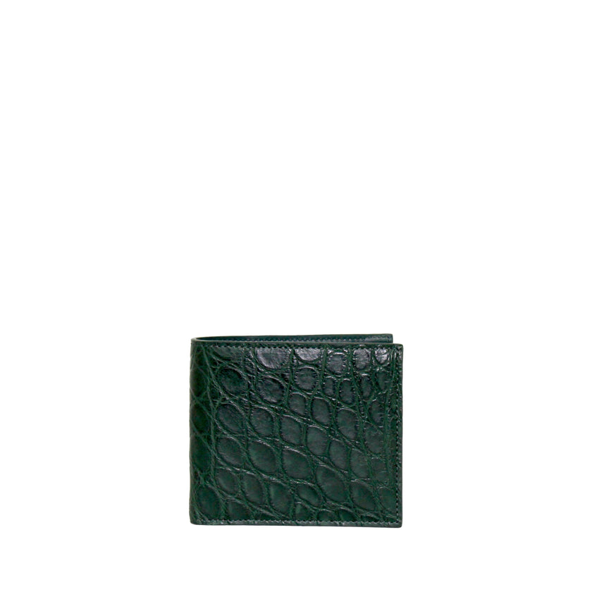 MAN WALLET CROCO MATTE GREEN