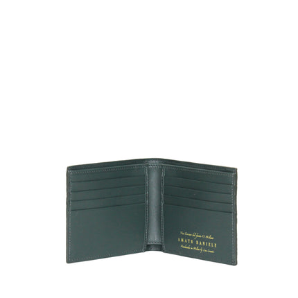 MAN WALLET CROCO MATTE GREEN
