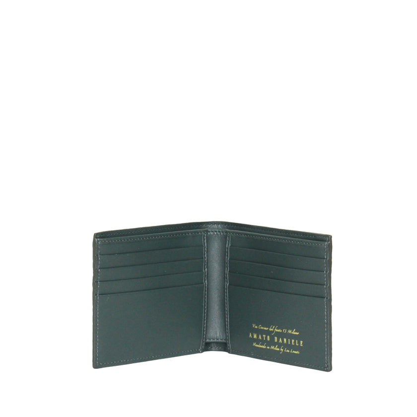 MAN WALLET CROCO MATTE GREEN
