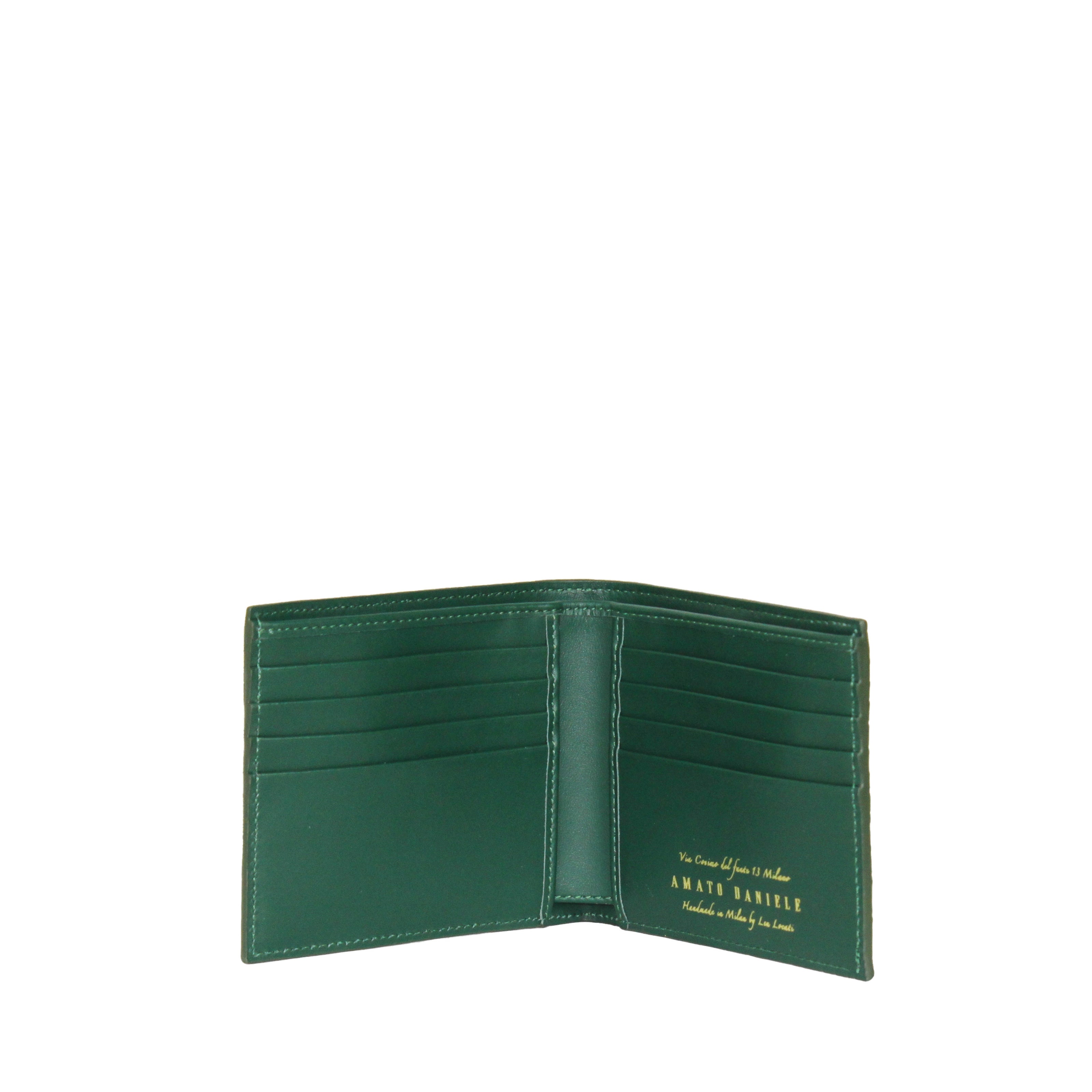 MAN WALLET SHINY CROCO GREEN