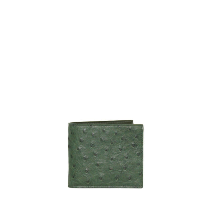 MAN WALLET OSTRICH GREEN