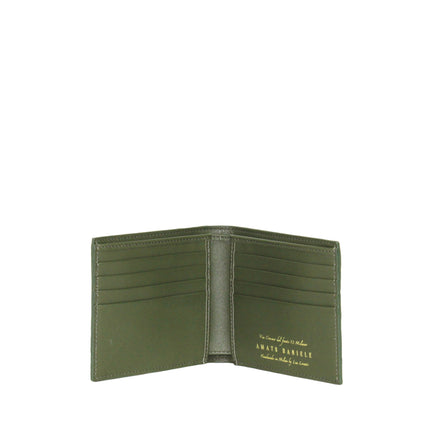 MAN WALLET OSTRICH GREEN
