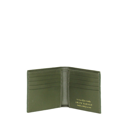 MAN WALLET OSTRICH GREEN