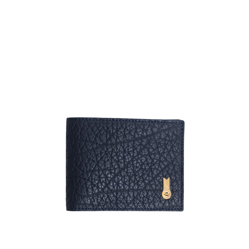 WALLET GRAINED NAVY BLUE