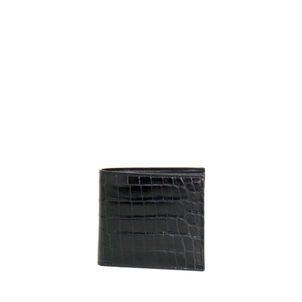 MAN WALLET SHINY CROCO BLACK