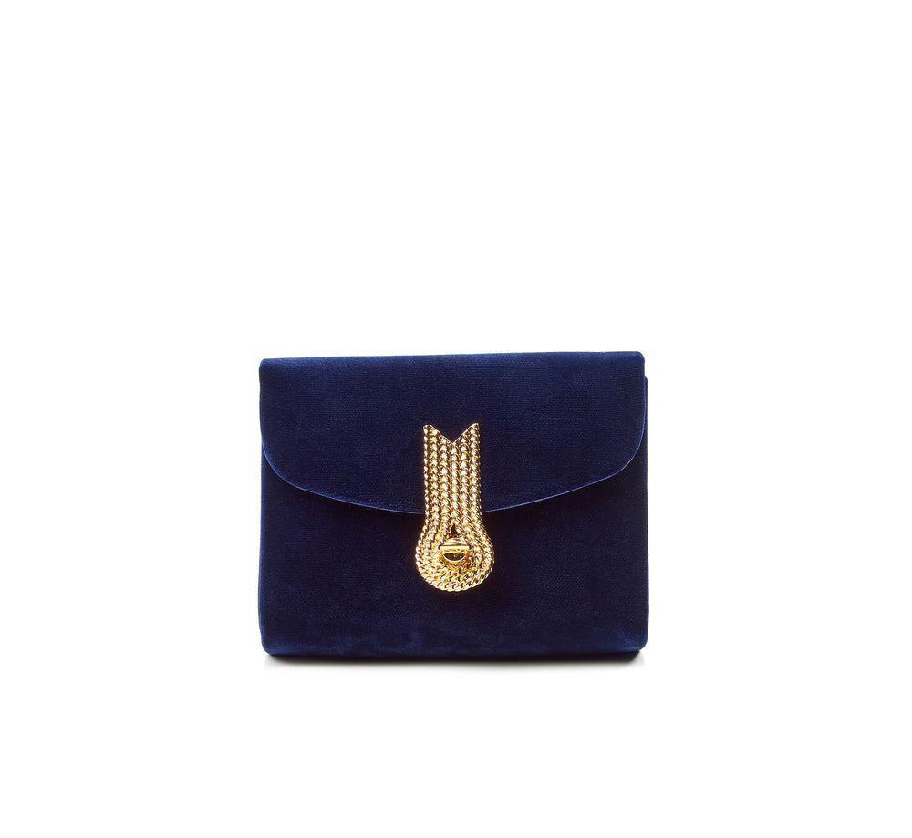 QUEEN MICRO NAVY VELVET